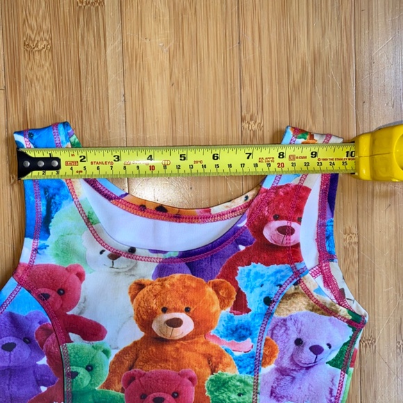 Children’s Place Colorful Teddy Bear Print Dress Kids Small (5/6) - Picture 8 of 9